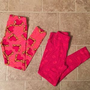 LuLaRoe Valentine leggings OS